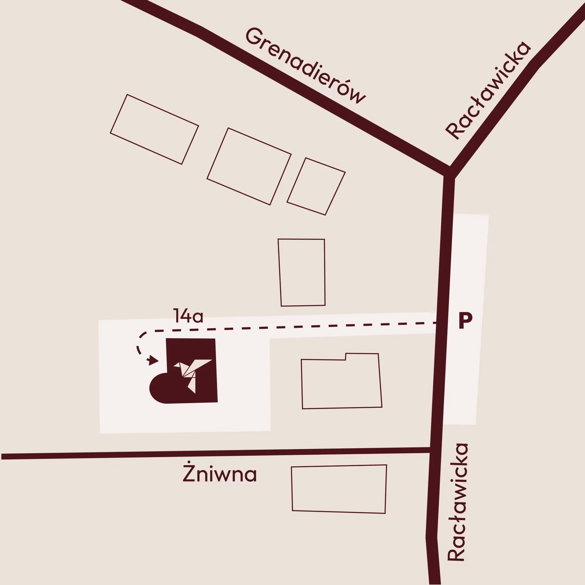 Mapa dojazdu do studia Black Bird Pilates Gdynia